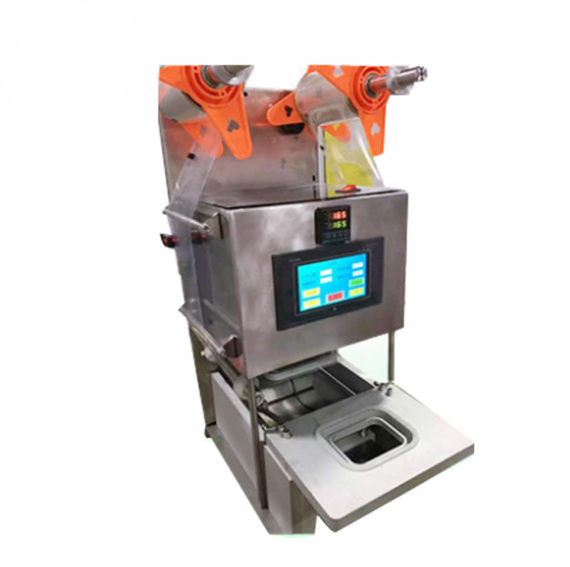 Plastic food containers tray sealing machine for small business/automatic cup sealing machine