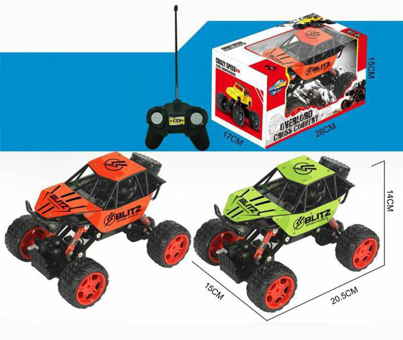 Cool Lightning Big Wheel Off Road Vehicle with Rechargeable Battery Remote Control Wall Climbing Car