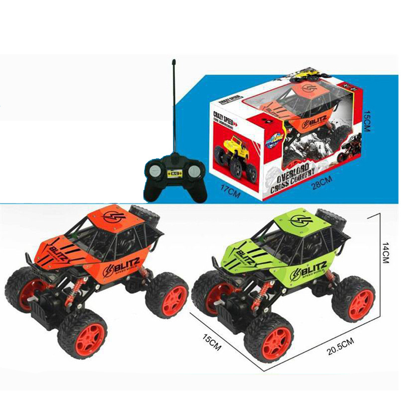 Cool Lightning Big Wheel Off Road Vehicle with Rechargeable Battery Remote Control Wall Climbing Car