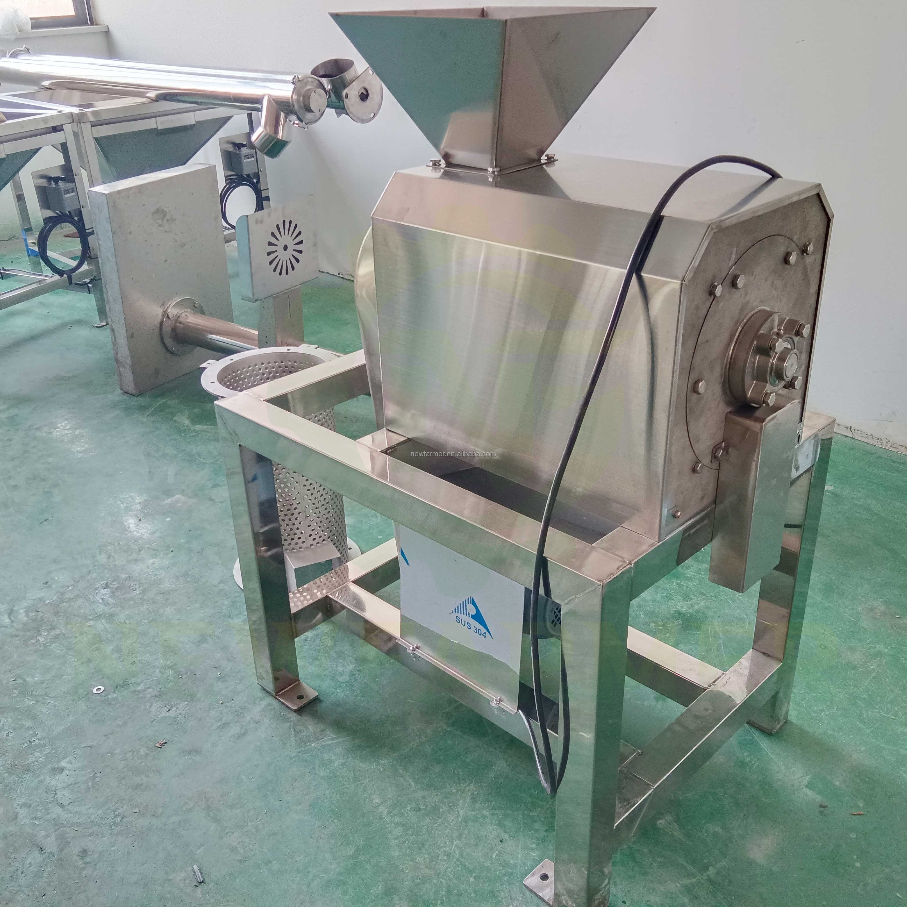 500 KG/H Peach Commercial Berry Mango Tomato Fruit Juice Extractor Guava Persimmon Pulping Pulper Machine