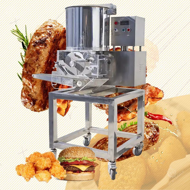 Commercial Chicken Nuggets Production Line Patty Forming Machine Burger Patty Press Machine