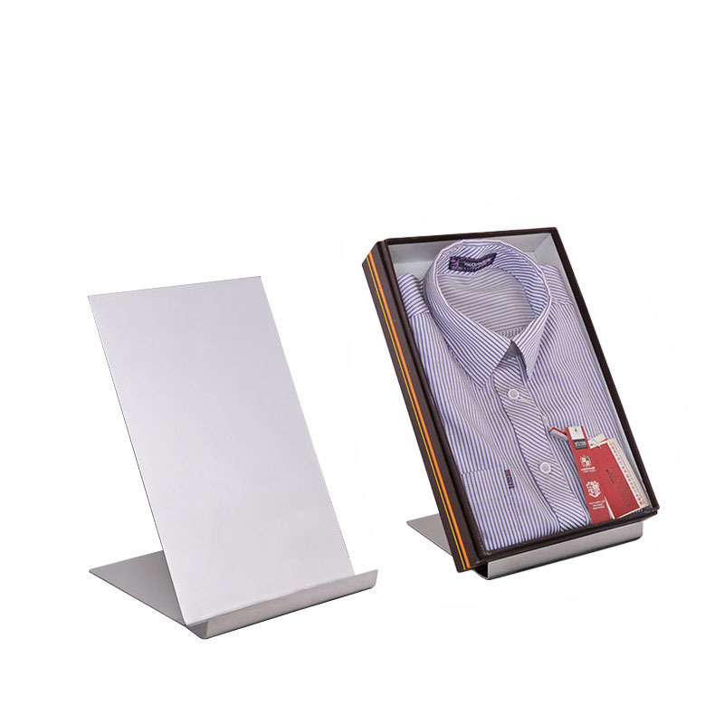 Fashion Design Display Stand for T Shirts Stainless Steel Shirt Display Rack for Clothing Store