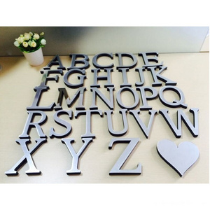 Factory Custom 3D Metal Letters Fabricated Sign Mirror Gold Letters Stainless Steel Brass For Office Building Business