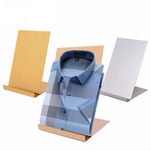 Fashion Design Display Stand for T Shirts Stainless Steel Shirt Display Rack for Clothing Store