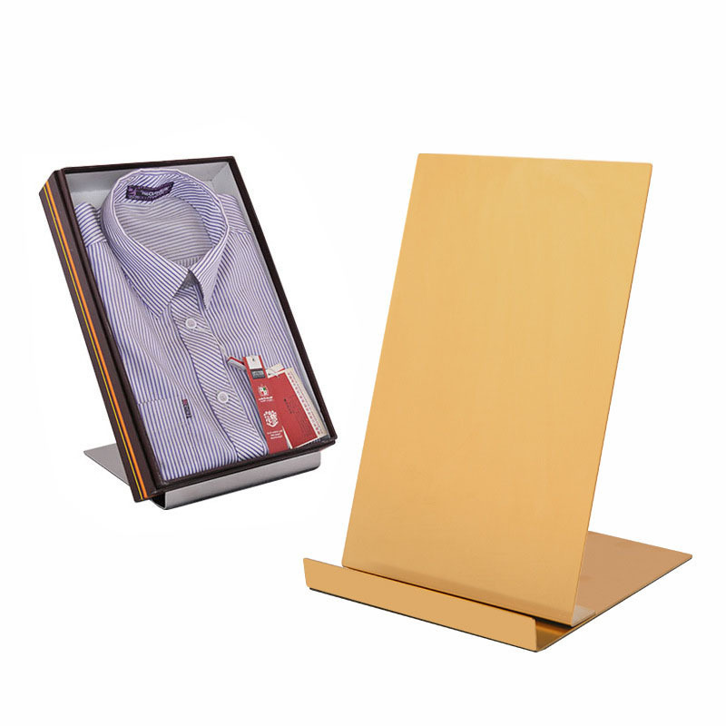 Fashion Design Display Stand for T Shirts Stainless Steel Shirt Display Rack for Clothing Store