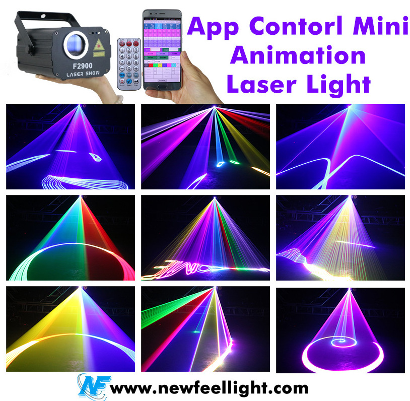 NewFeel F2900 Wireless APP Remote Control Dj Disco RGB Animation Stage Show Laser Beam Light