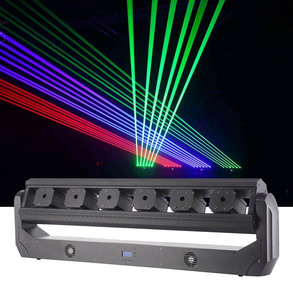 laser bar light diode 500mw projector light 6 head moving laser bar