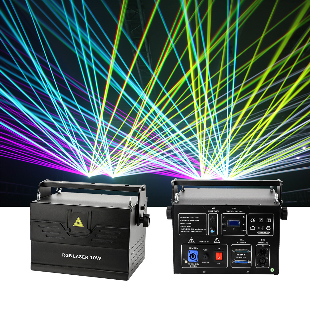 NewFeel 1W 3W 5W 10W Laser Light Show Stage Projector RGB Animation Disco Lazer Dj Light Laser lights for night club