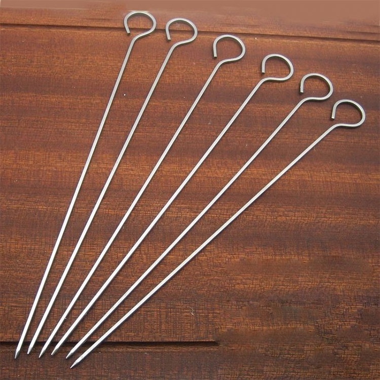 For Veggies Shrimp Chicken Beef Pork Metal Bbq Skewers Stainless Steel