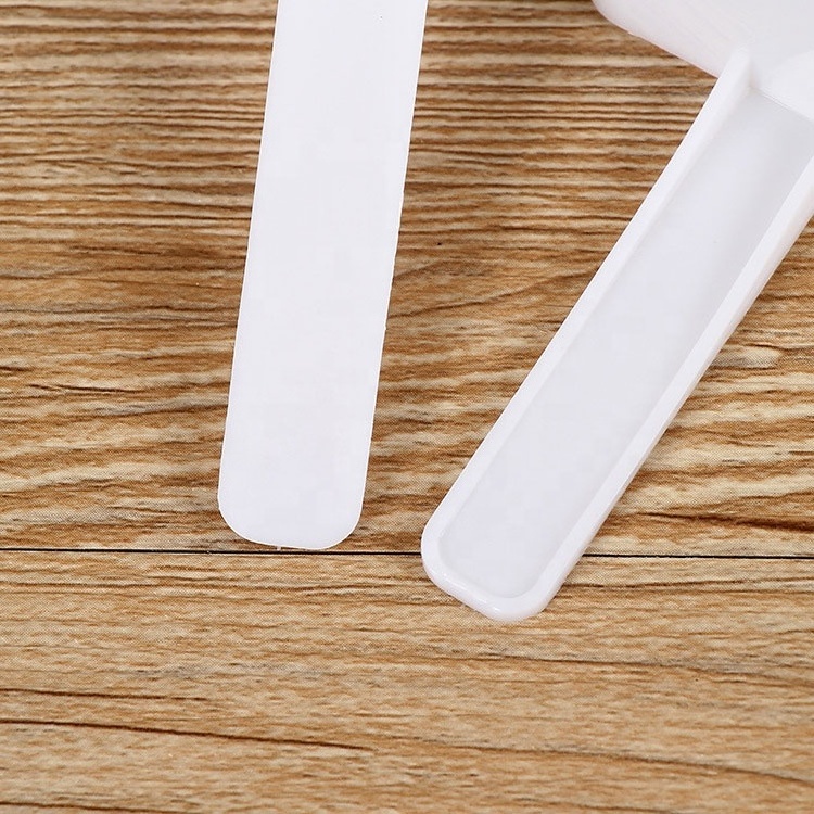 30ml 15g Flat Bottom Kitchen Salt Spoon White Plastic Washing Powder Scoop