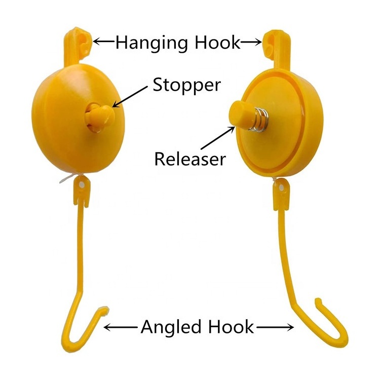 Adjustable Plant Support Hooks Yo Yo Plant Yoyo Grow Hanger with Stopper