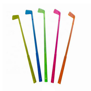 Pack of 100 Drink Accessories Multicolor Golf Club Plastic Cocktail Party Stir Stick