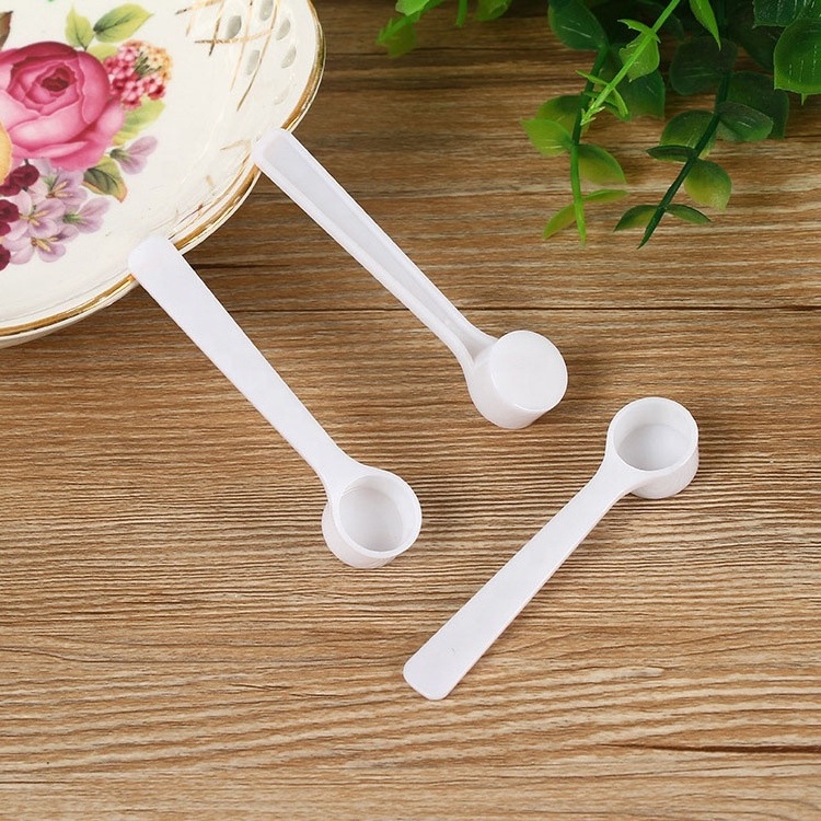 1.2ml 0.5g PP for Coffee Grains Powders Spoon Short Handle Plastic Measuring Scoop