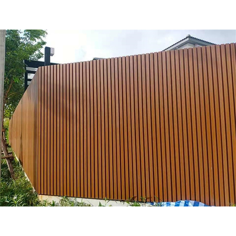 Wood Slat Outdoor Waterproof Wall Cladding Revestimiento Exterior Wpc Panel