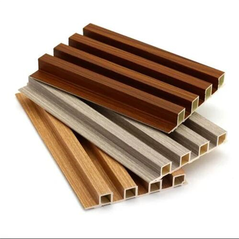 High Quality decorative Interior Wpc wood plastic composites Fluted Wall Panel Wpc wood panel wall