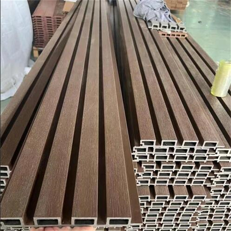 High Quality decorative Interior Wpc wood plastic composites Fluted Wall Panel Wpc wood panel wall