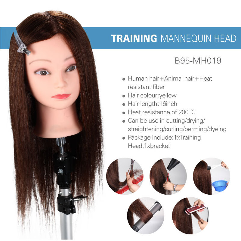 KIKI NEWGAIN Wholesale Salon Barber hair dummy training head doll head for training