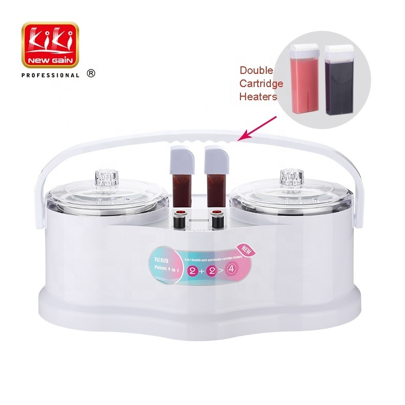 KIKI NEW GAIN Large Size Chauffe Cire Calentador de Cera Double Warmer Hair Remover Wax Heater For Beauty Salon