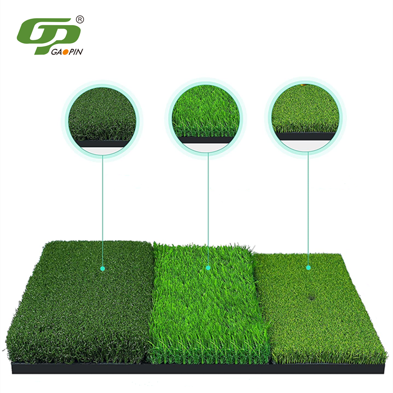 Hot Selling Folding Golf Swing Mat Practice 3 in 1 Turf Golf Hitting Mat for Chipping Driving Swing Ideal for Indoor or Outdoor