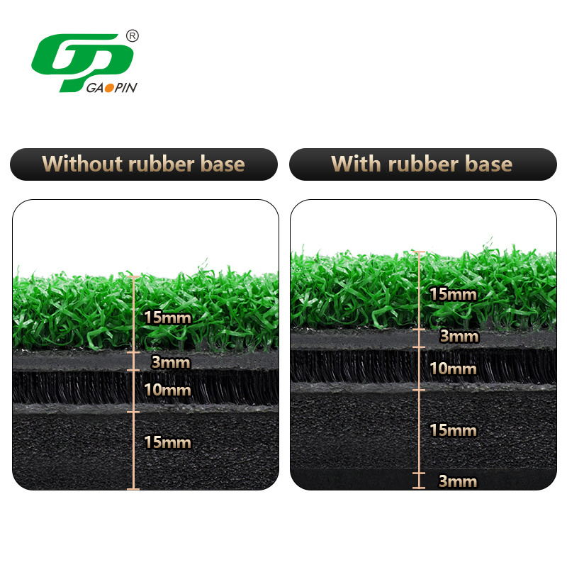 Wholesale Professional  Rubber Golf Hitting Mat Driving Range Backyard Practice Real Feel Turf Golf Mat For Swing Training