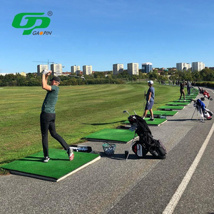 Wholesale Professional  Rubber Golf Hitting Mat Driving Range Backyard Practice Real Feel Turf Golf Mat For Swing Training