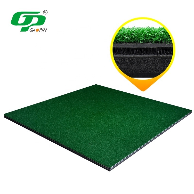 Wholesale Professional  Rubber Golf Hitting Mat Driving Range Backyard Practice Real Feel Turf Golf Mat For Swing Training