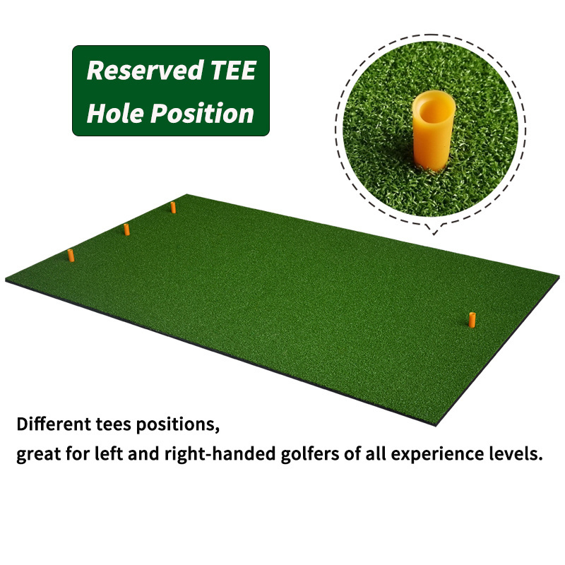 Customized Golf Mats Practice Outdoor Golf Training Mat Simulation PP Grass Chipping Golf Swing Mat for Indoor Outdoor