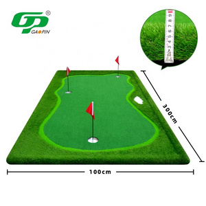 GP Custom Mini Golf Outdoor Indoor Golf Putting Green Mat Golf Training Aids Artificial Grass Practice Putting Green Mat