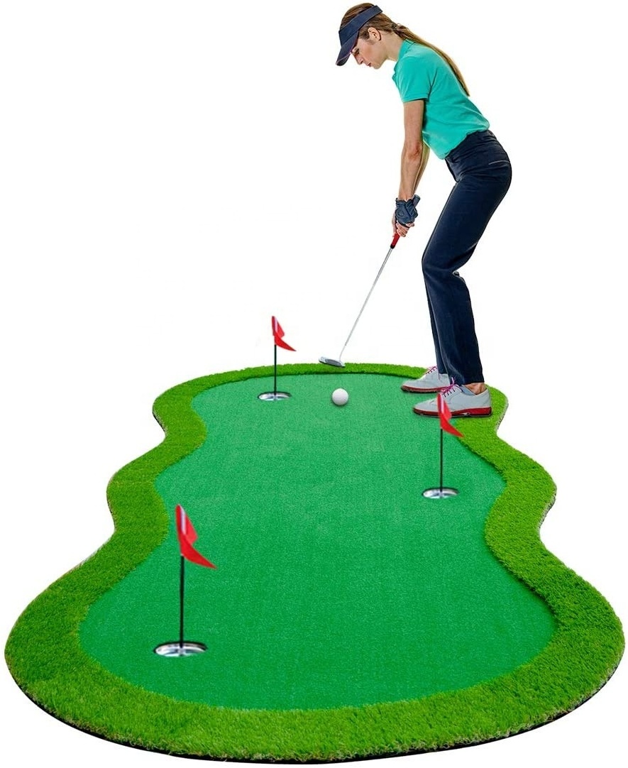 Nice Design Large Artificial Turf Golf Putting Green Mat Putting Mat Manufacturers Golf Training Mat for Indoor Outdoor