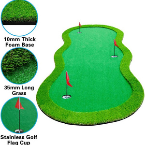 Nice Design Large Artificial Turf Golf Putting Green Mat Putting Mat Manufacturers Golf Training Mat for Indoor Outdoor