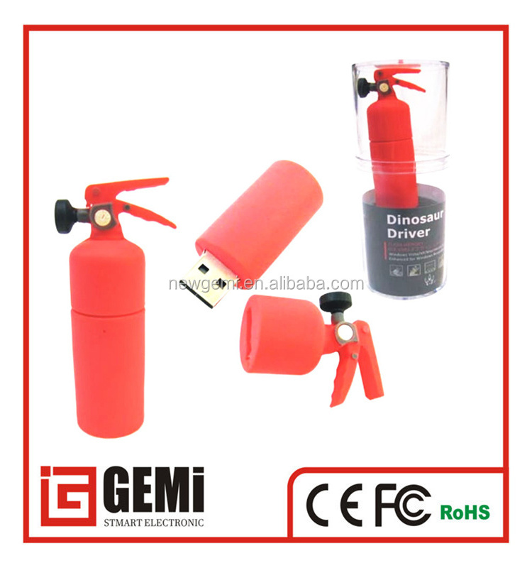 special design usb wholesale cute pvc fire extinguisher usb stick 16gb Gift flash drive pvc USB Pendrive