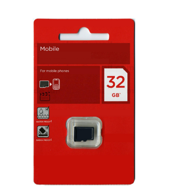 Taiwan high quality full capacity mmc mobile memory card price 32gb memory sd card with paper package