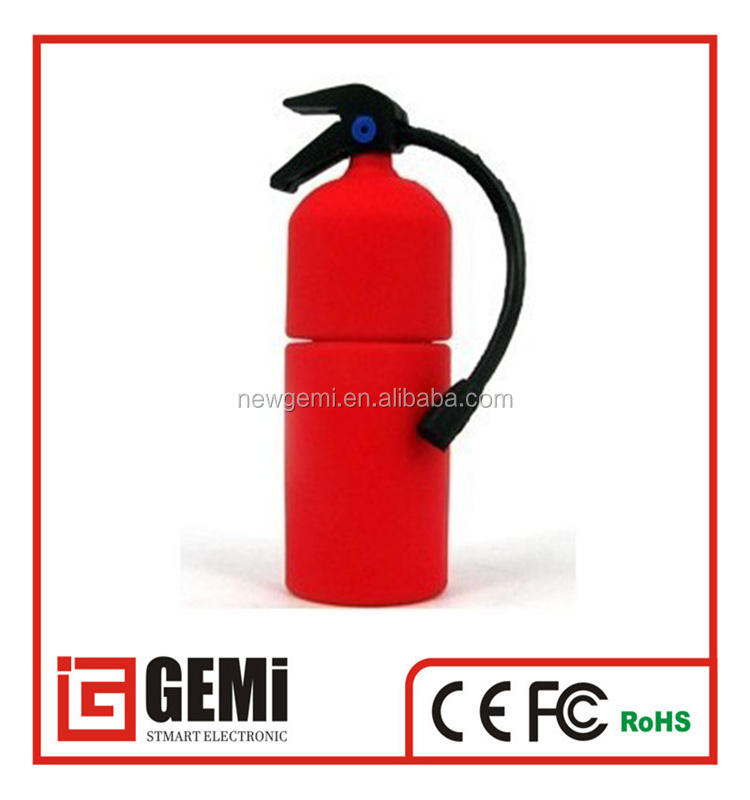 special design usb wholesale cute pvc fire extinguisher usb stick 16gb Gift flash drive pvc USB Pendrive