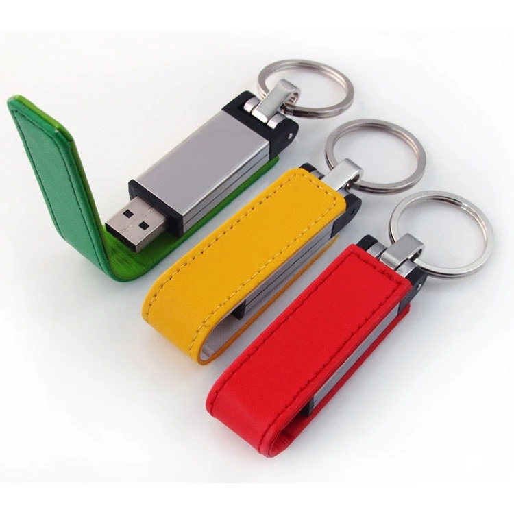 Cheap Custom Logo Leather usb flash drive + Key chain PU Leather USB Flash Drives 64G 8GB 16GB 32GB 4GB Memory Sticks Pen Drives