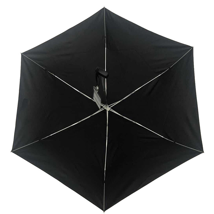 Cheap Custom Logo Rain Manual 3 Folding Flat Shape Umbrella With 6 Ribs for Japan Market