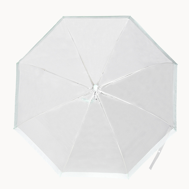 Competitive clear straight poe dome shape umbrella transparent supplier from China