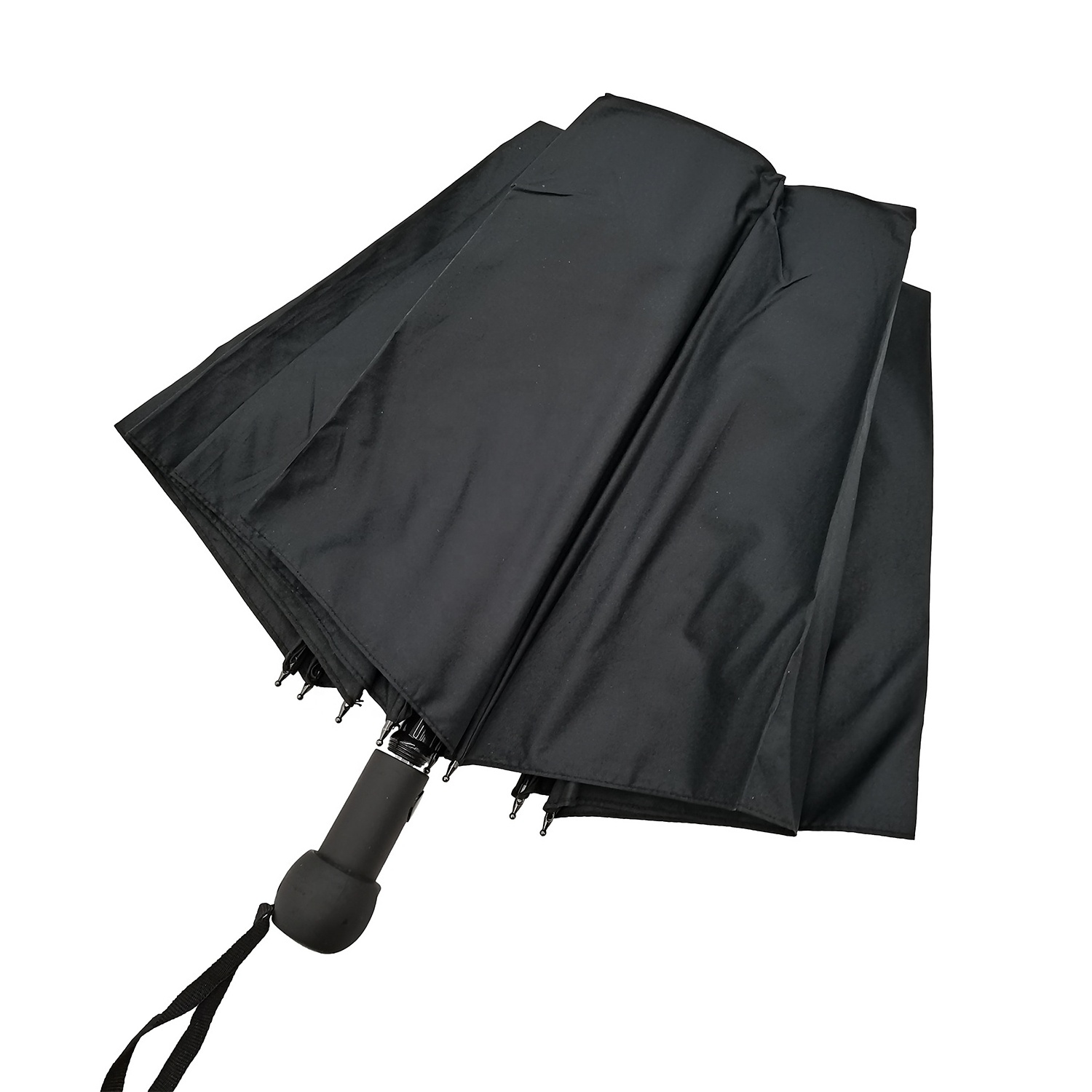 Hot sale  2 fold automatic black umbrellas cantilever outdoor big umbrella