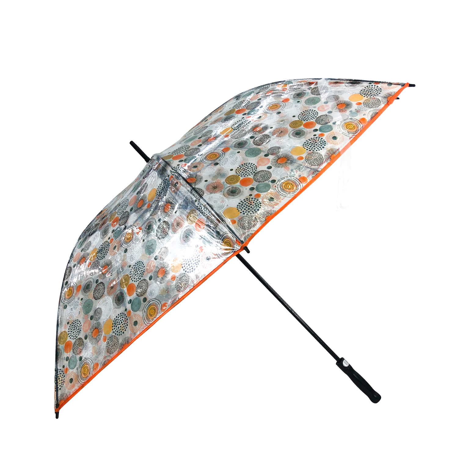 promotional flower and logo printing oversize clear POE umbrella