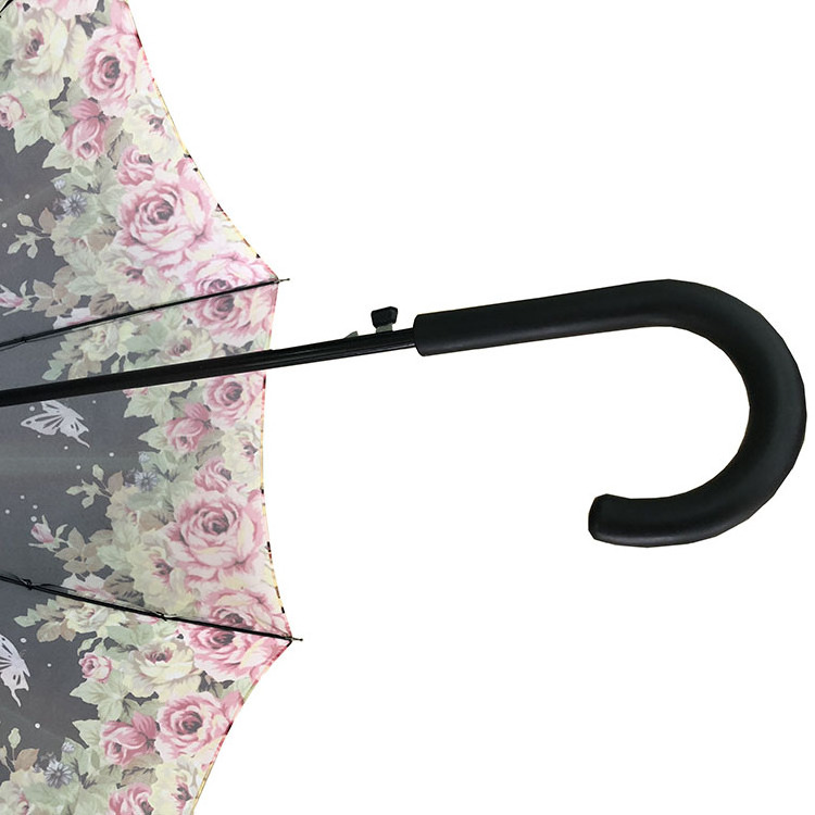 New Invention Promotion Full Straight Umbrella Advertising Umbrella custom umbrella flower print