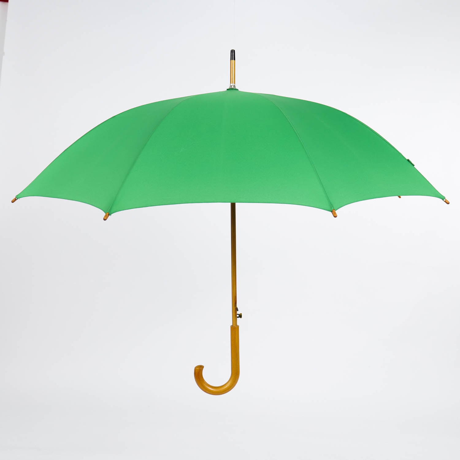 48inch Wooden J Handle Umbrella Waterproof Protection Classic Stick  Umbrellas Auto Open Cane Hook Handle