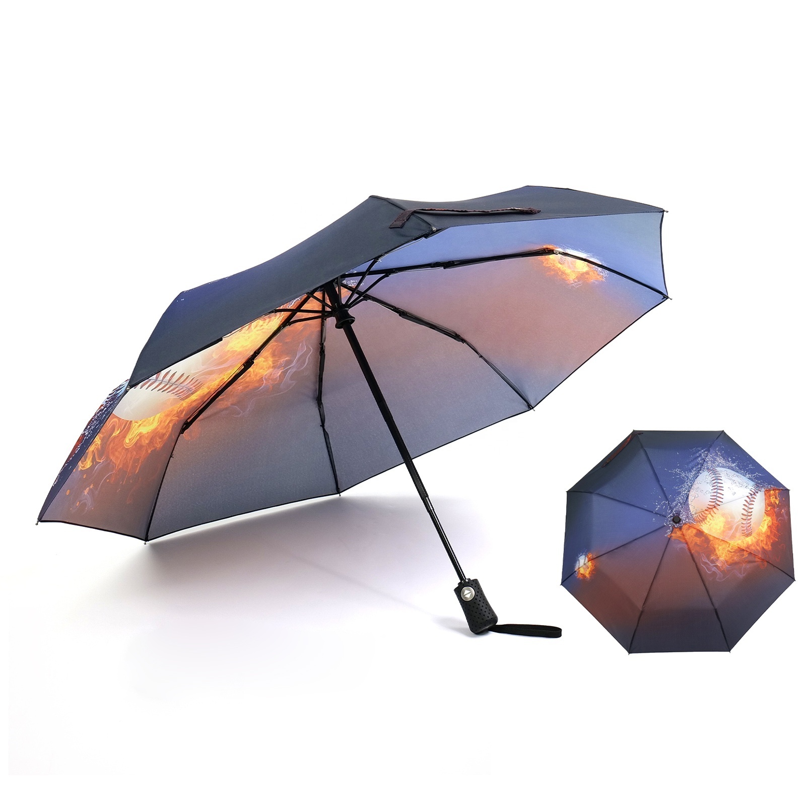 Portable promotional fashion wind resistant outdoor 21 inches 8 ribs rain umbrella for the rain