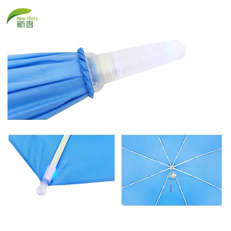 Custom led light umbrella lighting umbrella transparent Luminous umbrella with Flashlight Function