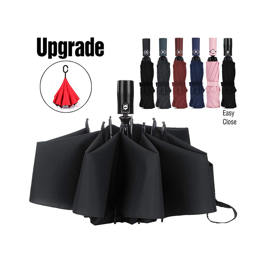 Promotional Top Wholesale Compact Foldable Umbrella Auto Open Paraguas Automatic Sun Travel Folding Umbrella 2 person