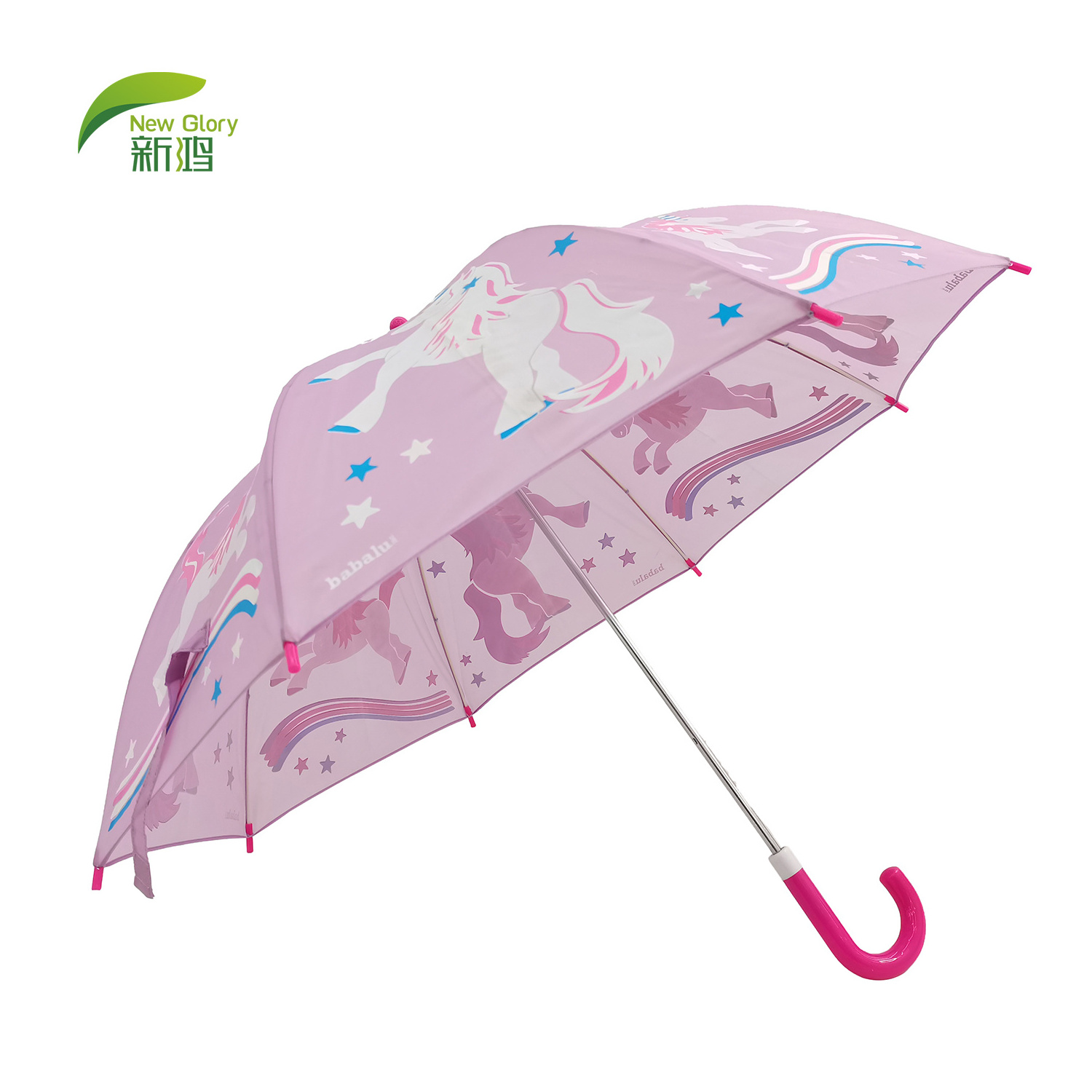 Kids Umbrella Kids Picnic Umbrellas Unicorn Parapluie Pink Hot Sale 3d Customized Available Manual Welcom OEM Magic Change Color