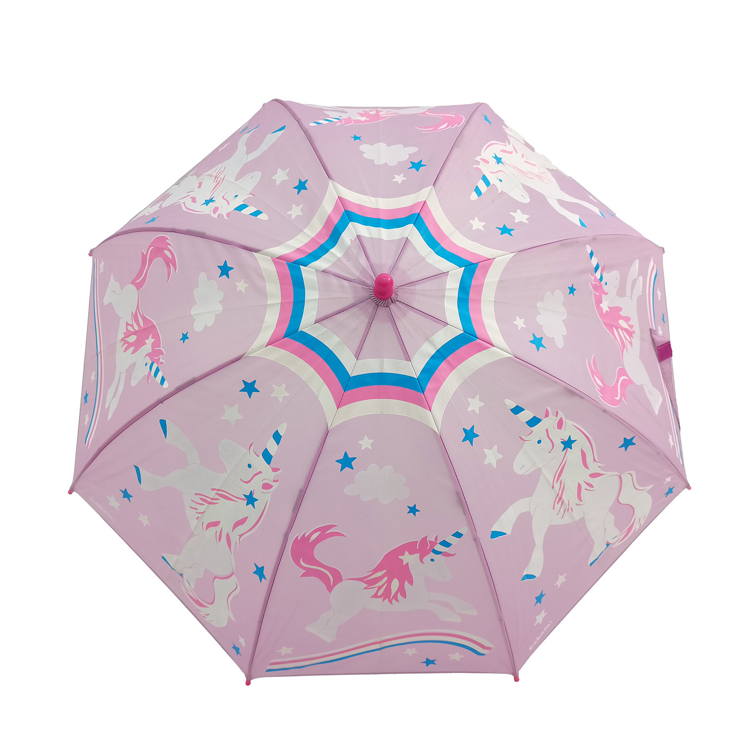 Kids Umbrella Kids Picnic Umbrellas Unicorn Parapluie Pink Hot Sale 3d Customized Available Manual Welcom OEM Magic Change Color