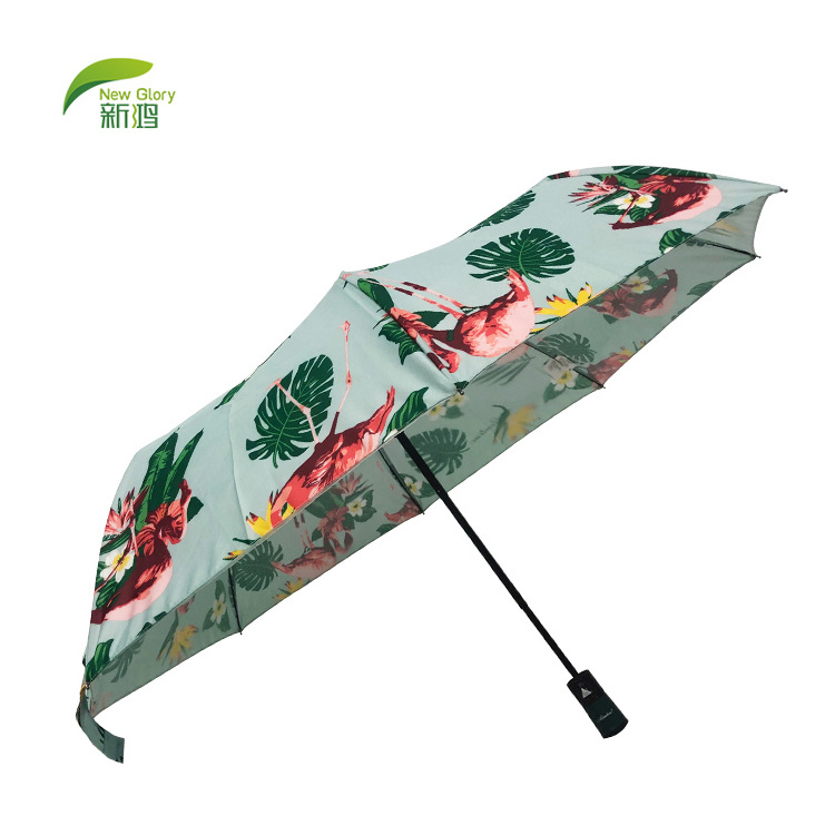 Flamingo Parking Poolside Print Stylish Country Hanging Car Umbrella Umbrella with Logo Outdoor Umbrella