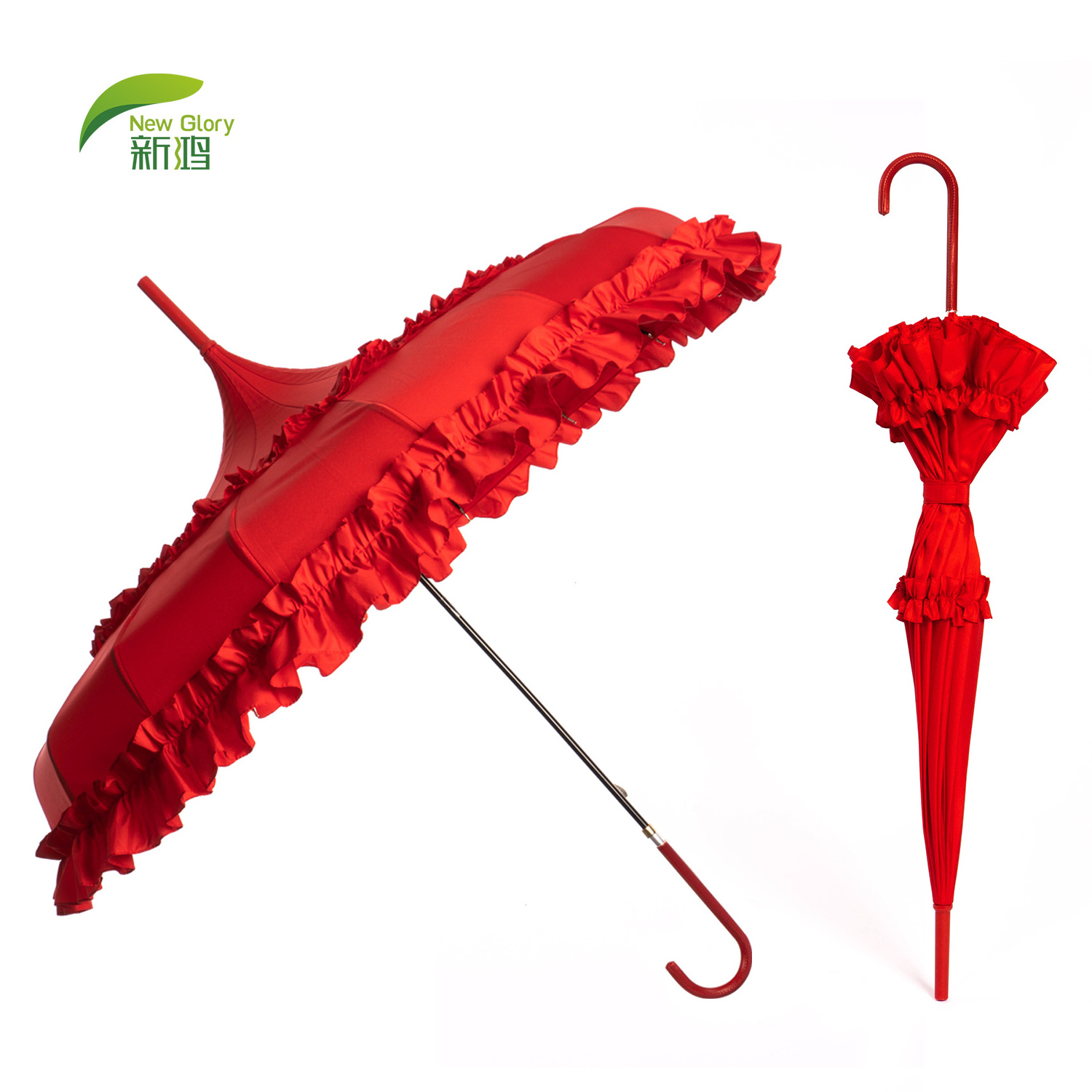 2022 New pagoda patio umbrella wedding umbrellas parasols chinese paper lace umbrella