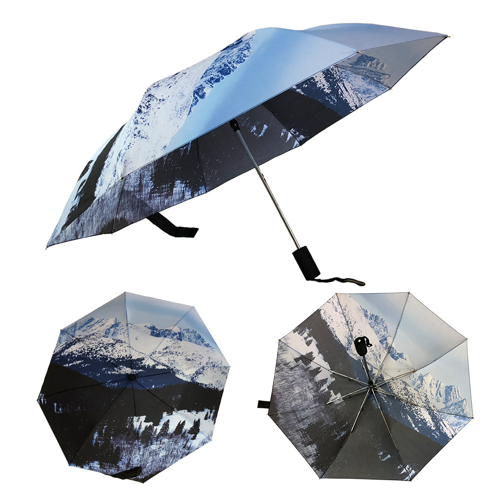 New Design Low MOQ Factory Supply Digital Printed Custom Made Automatic Umbrella Full Photo Printing Umbrellas