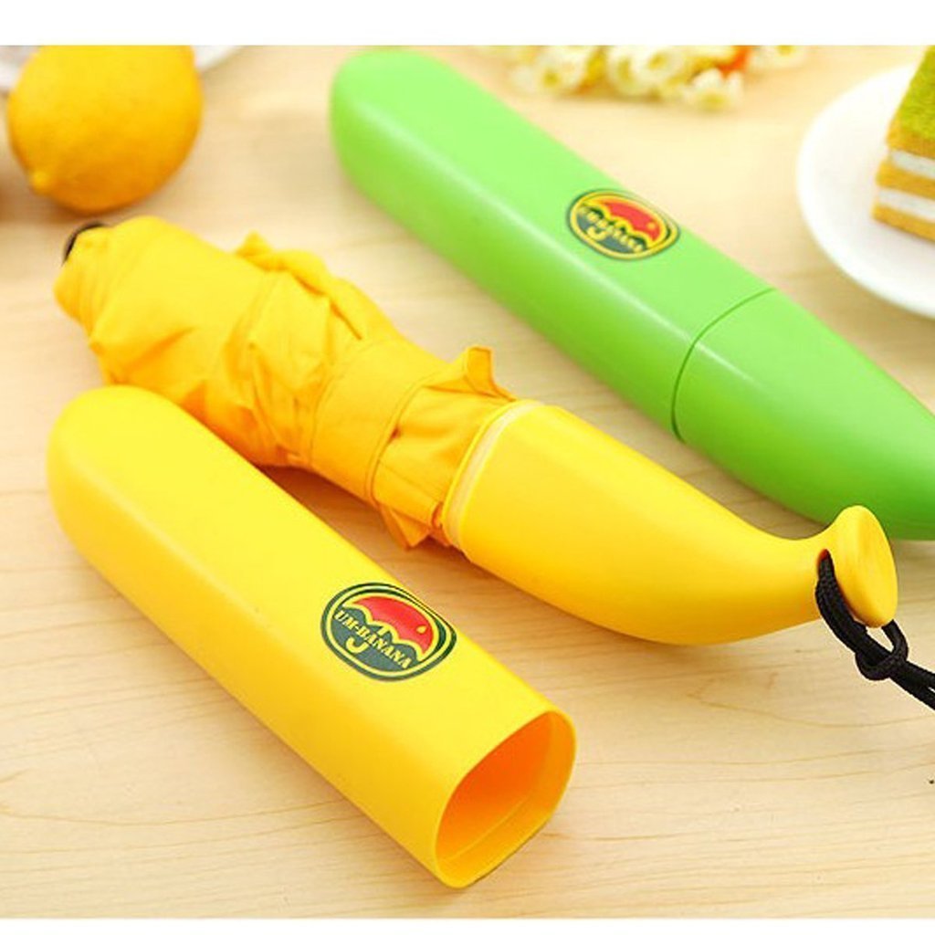 Promotion Print Banana Shaped Folding Umbrella