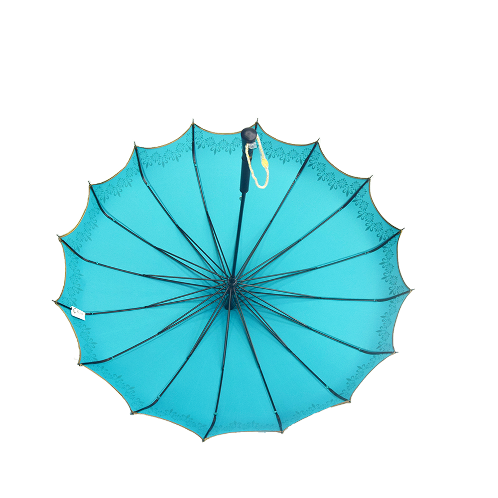 Advertising OEM design SKY BLUE pagoda umbrella